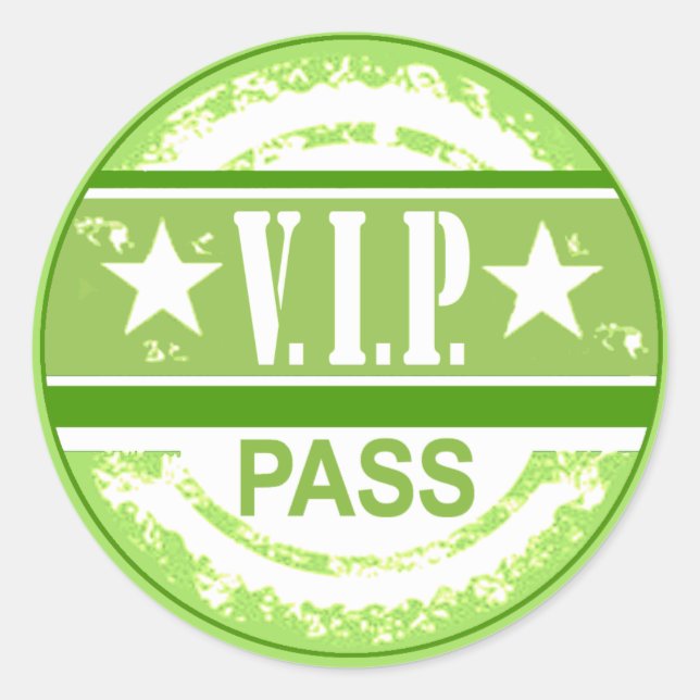VIP Pass Party Sticker (Limon) (Vorderseite)