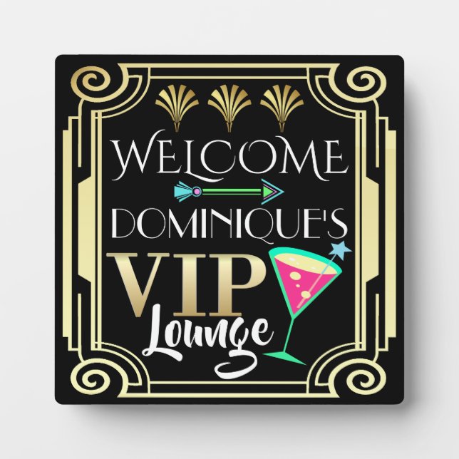 VIP Plaque Fotoplatte (Vorderseite)