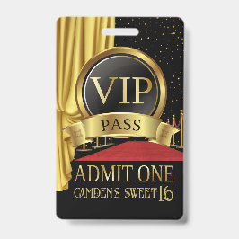 VIP, Red Carpet Birthday, Hollywood Birthday Ausweis