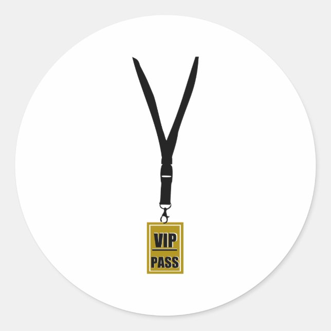 VIP RUNDER AUFKLEBER (Vorderseite)