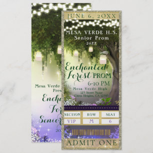VIP-Ticket für die Enchanted Forest Prom-Party Einladung