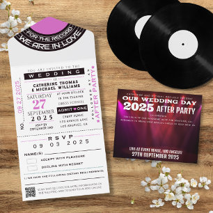 VIP-Ticket für Musikkonzert mit RSVP Hochzeit All In One Einladung