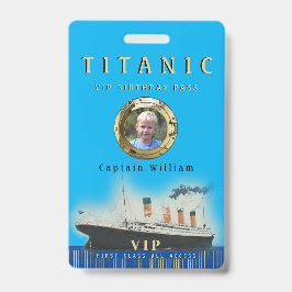 VIP Zugriff auf benutzerdefiniertes Foto Titanic G Ausweis