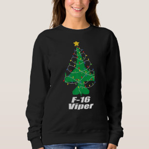 Viper Christmas F 16 Jet Fighter Souvenir und Figh Sweatshirt