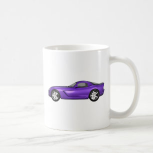 Viper Hart-Spitze Muskel-Auto: Lila Ende Kaffeetasse