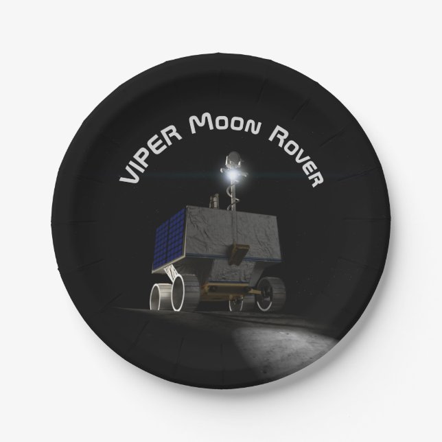 VIPER Moon Rover Pappteller (Vorderseite)