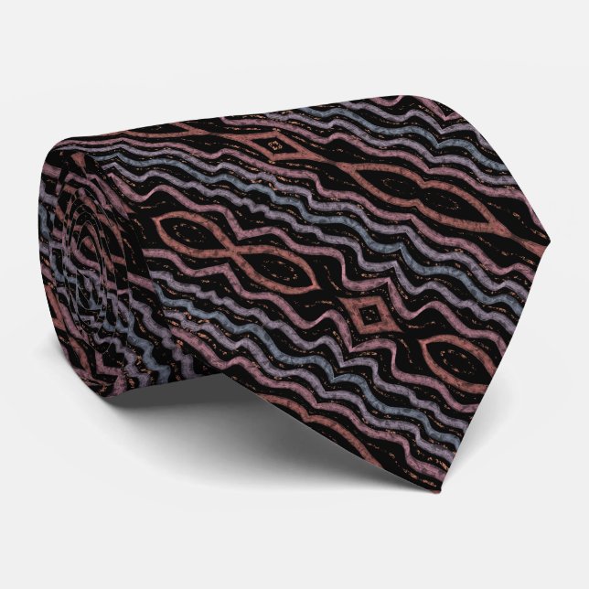 Viper Snake Skin Drawing Pattern With Soft Pastel  Krawatte (Gerollt)