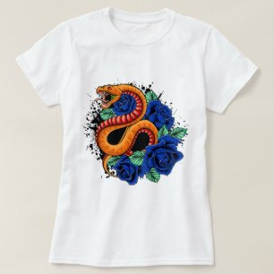 Viper und Blue Rose T-Shirt