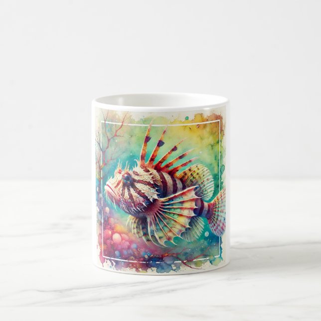 Viperfish Stomiiformes 080824AREF146 - Watercolor Kaffeetasse (Mittel)