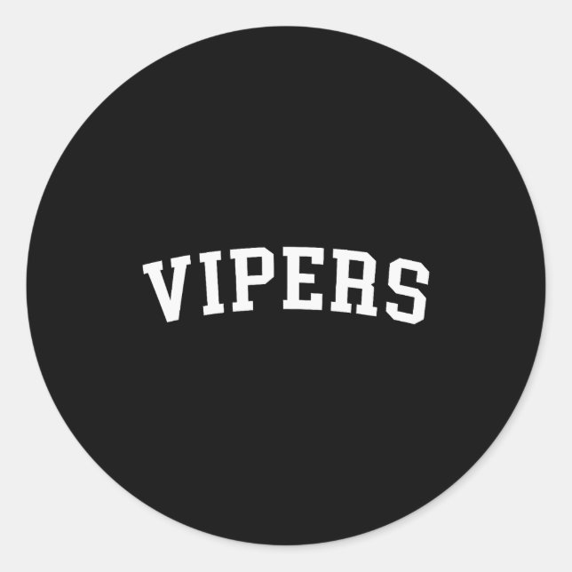 Vipern  runder aufkleber (Vorderseite)