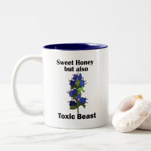 Vipers Bugloss Süßer Honig Giftiges Biest Lustig Zweifarbige Tasse