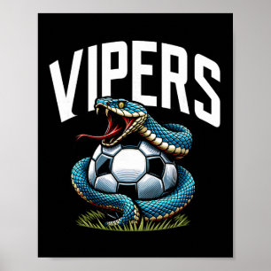 Vipers Fußball-Maskottchen für Jugendmannschaftssp Poster