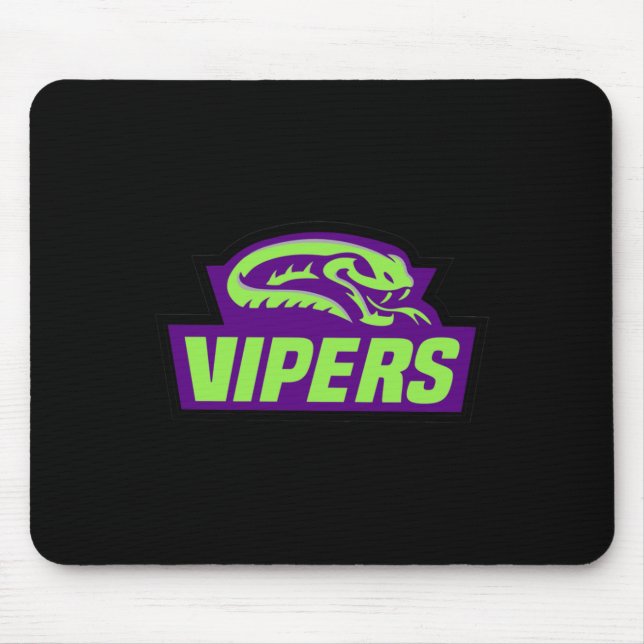 Vipers werfen Sticker zurück  Mousepad (Vorne)