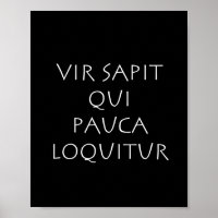 Vir sapit qui pauca loquitur
