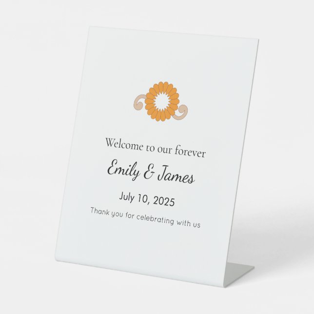 Viral Baby Shower Sign Hack Sockelschild (Vorderseite)