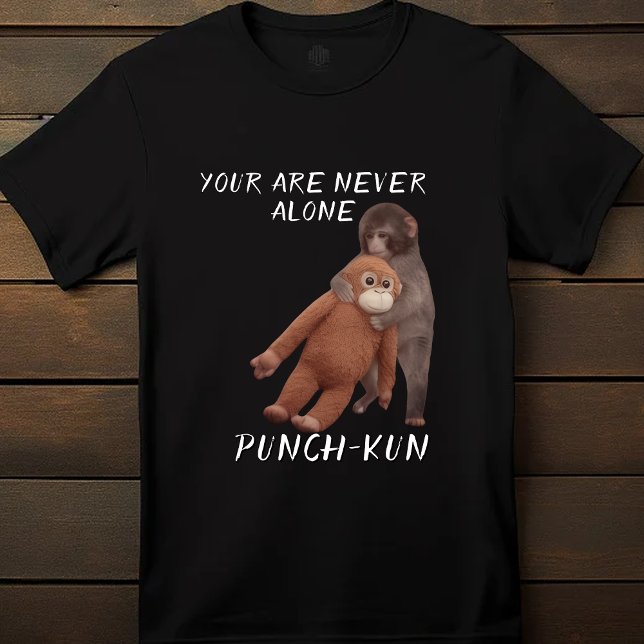  Viral Punch Monkey Hugging Plush Toy Cute T-Shirt (Von Creator hochgeladen)