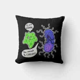 Virale Mikroben Kissen