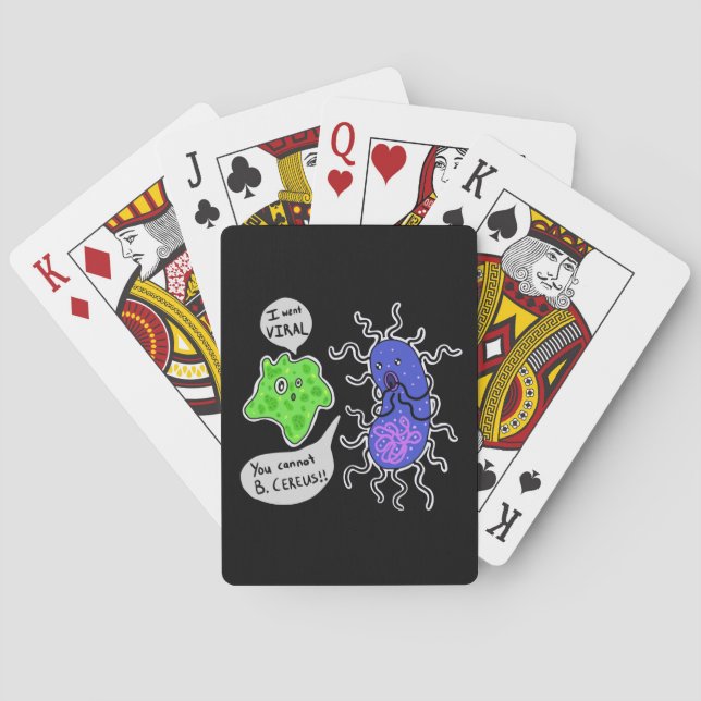Virale Mikroben Spielkarten (Rückseite)