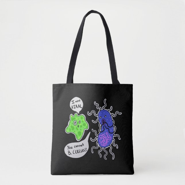 Virale Mikroben Tasche (Vorderseite)