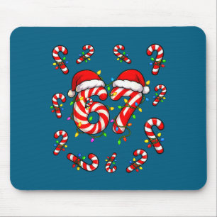 Virales 67 Zuckerstangen-Weihnachts-Meme 67 Sechs Mousepad