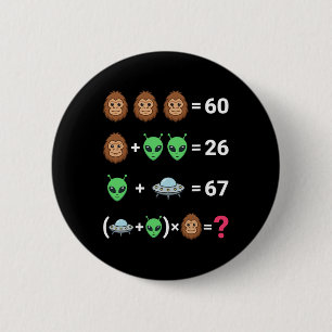Virales 6 7 Meme Bigfoot Alien Ufo Algebra Gleichu Button