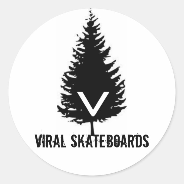 ViralLogoSticker Runder Aufkleber (Vorderseite)