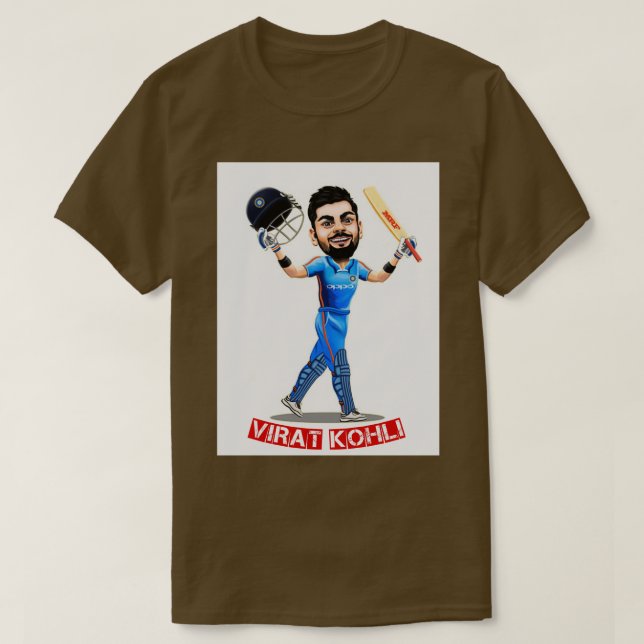 Virat Kohli Sticker T-Shirt (Design vorne)