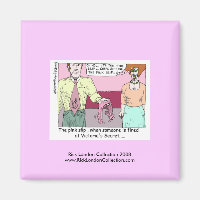 Viré de Victoria Secret Cartoon Magnet
