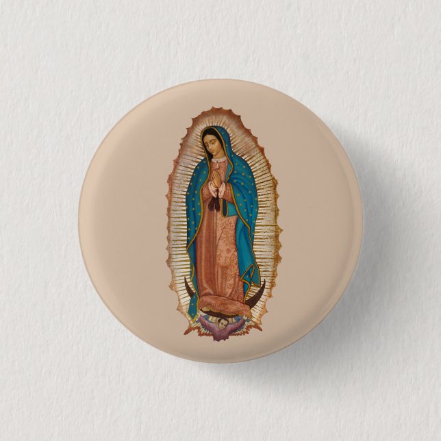 Virgen de Guadalupe Button (Vorderseite)