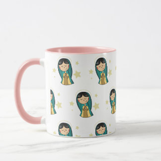 Virgen de Guadalupe Cartoon Kaffeezubereitung Tass Tasse