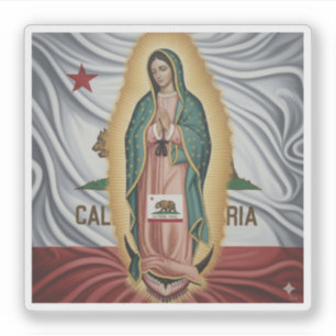 Virgen de Guadalupe - Kalifornien Aufkleber
