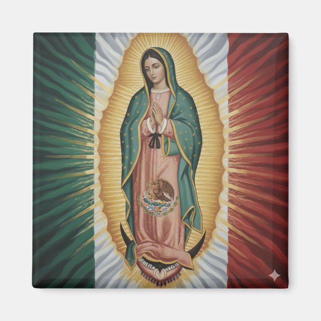 Virgen de Guadalupe - Mexiko Magnet (Vorne)