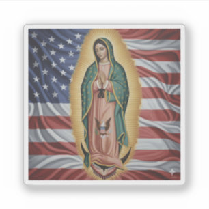 Virgen de Guadalupe - USA Aufkleber