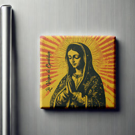 Virgen de Guadalupe Zeichnend Magnet