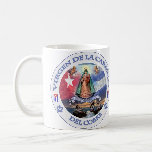 VIRGEN DE LA CARIDAD DEL COBRE CUBAN PATRIOT SAINT KAFFEETASSE (Links)