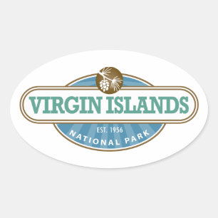 Virgin Islands National Park Ovaler Aufkleber