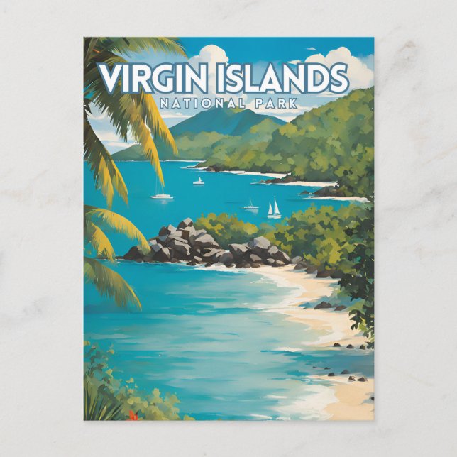 Virgin Islands National Park Postkarte (Vorderseite)
