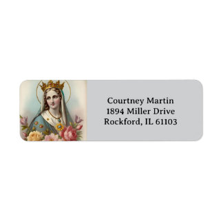 Virgin Mary Adress Étiquette