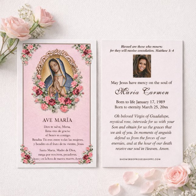Virgin Mary Guadalupe Roses Catholic Funeral (Von Creator hochgeladen)