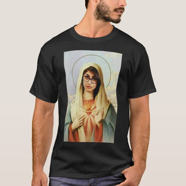 Virgin mary mia khalifa Classic T-shirt (Devant)
