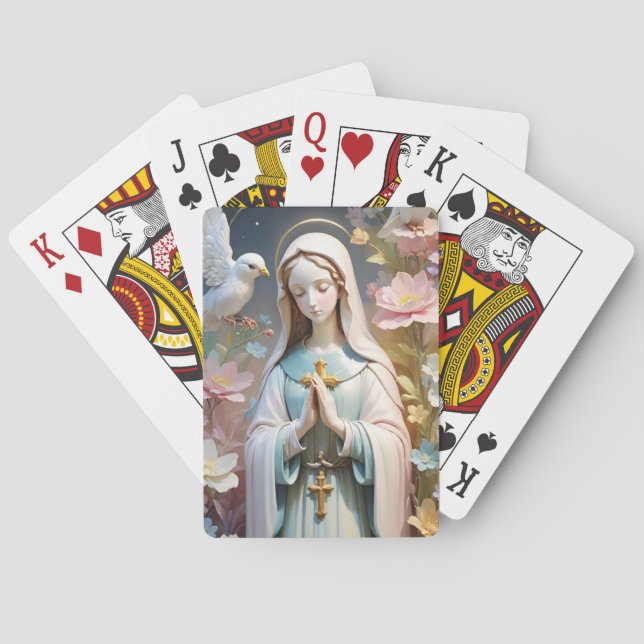 Virgin Mary Playing Cards Spielkarten (Rückseite)