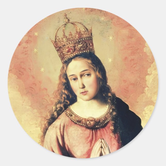 Virgin Mary Regina Caeli Sticker (Vorderseite)