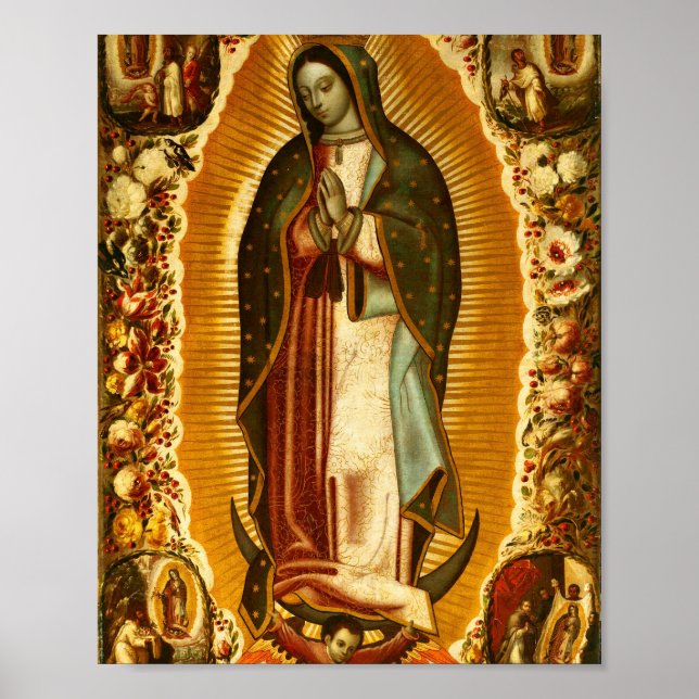 Virgin of Guadalupe Our Lady Catholic Gift Poster (Vorne)