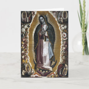 Virgin of Guadalupe Sympathy Condolences Karte