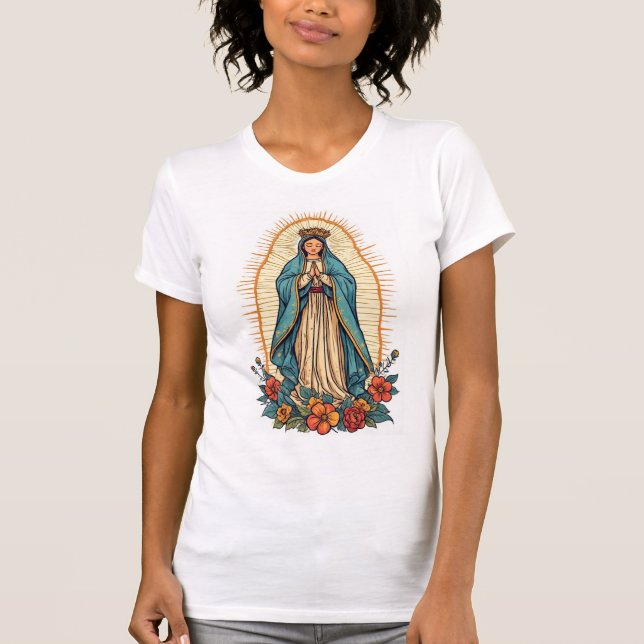 Virgin of Guadalupe Women's Tee Shirt (Vorderseite)