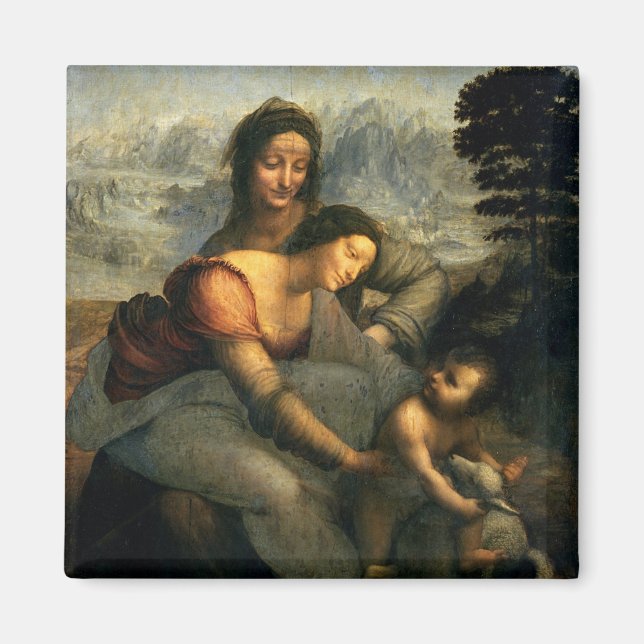 Virgin und Child with St. Anne, c.1510 Magnet (Vorne)
