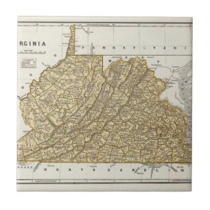 Virginia-Atlas-Karte Fliese