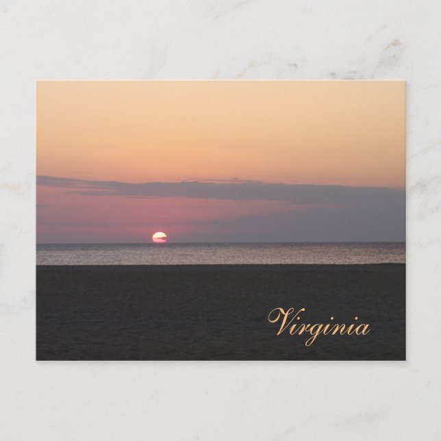 Virginia Beach am Morgen Postkarte (Vorderseite)
