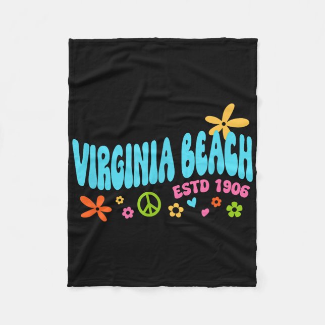 Virginia Beach Fleecedecke (Vorderseite)