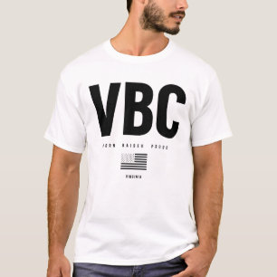 Virginia Beach Liebe - Geboren Raises Proud T-Shirt